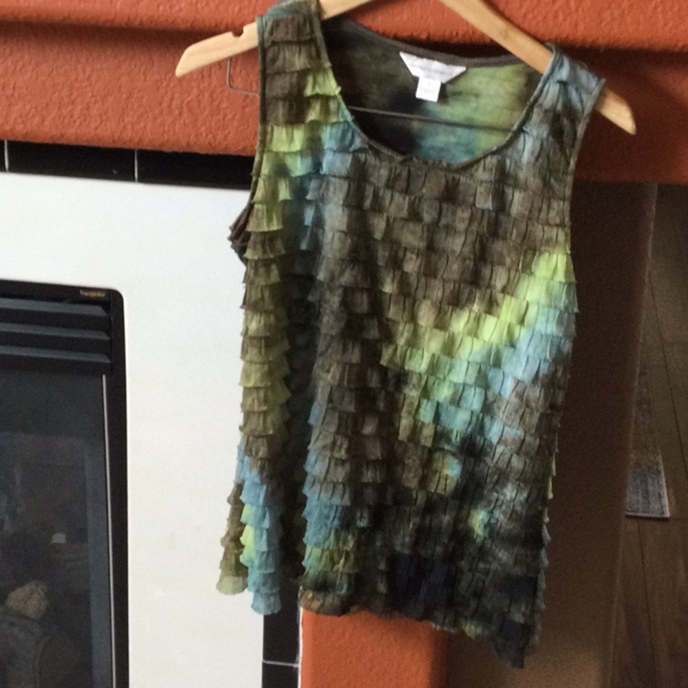Christopher and Banks Size Medium Ruffle Tank Top